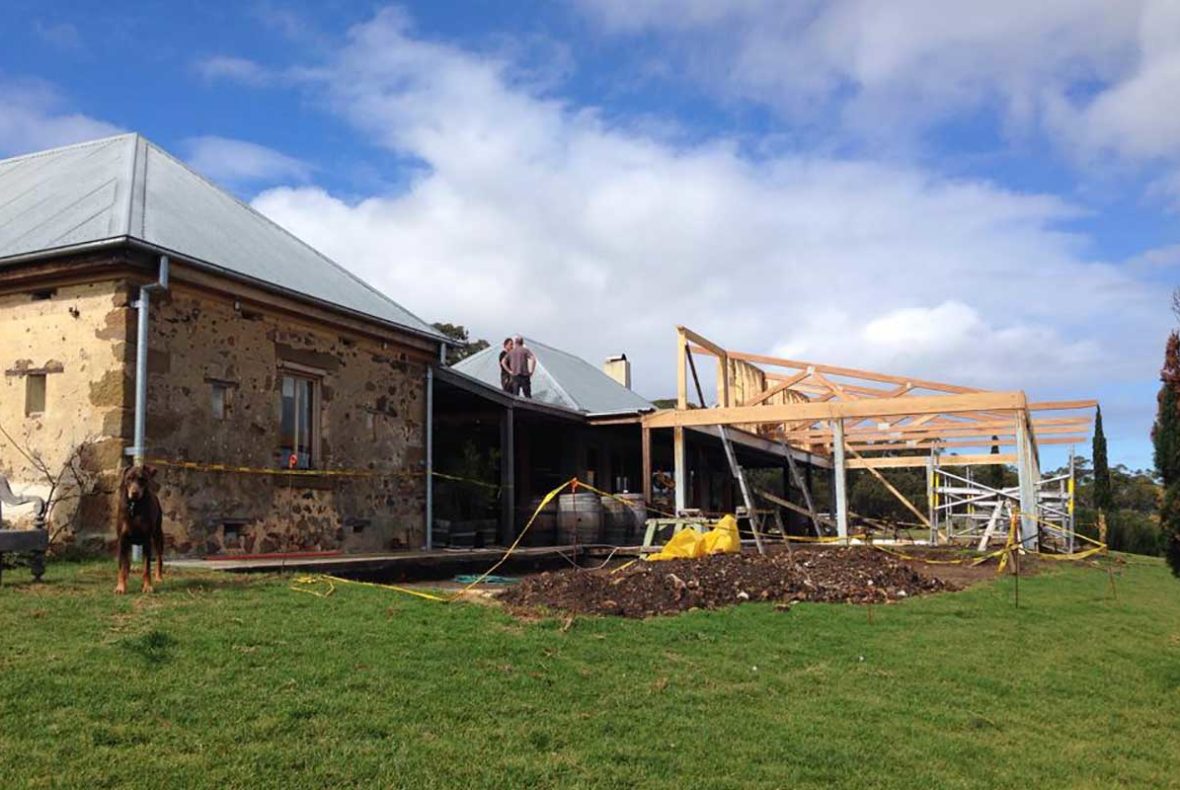 j2 build cupitts winery progress
